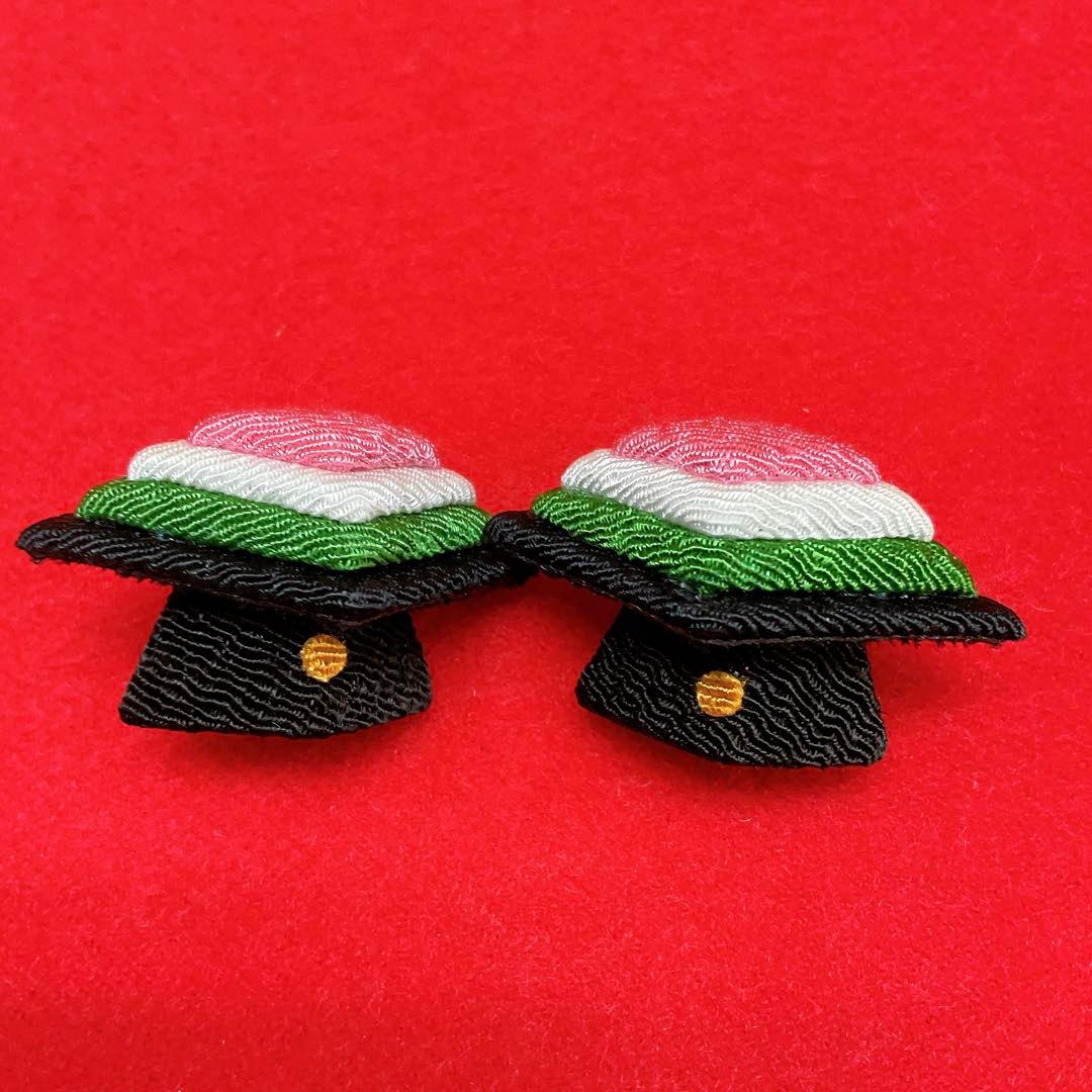 雛飾り小道具【桜ぼんぼり小＆桜橘＆菱餅】お雛様 雛人形 ちりめん細工 新品