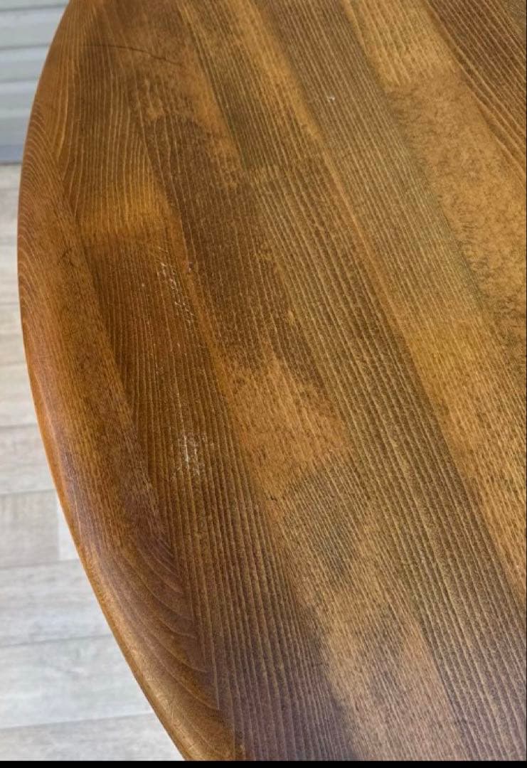 専用出品　希少カリモク　木製 円形ダイニングテーブル　オシャレなラウンドテーブル