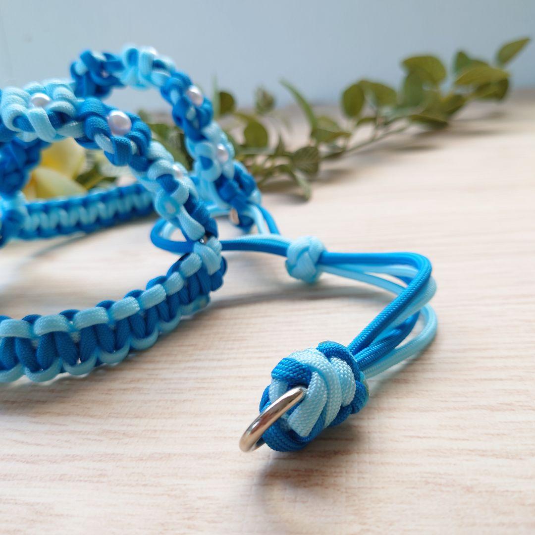 【受注製作】パラコード　ハーネス　お花いっぱいハーネス　オーダーハーネス