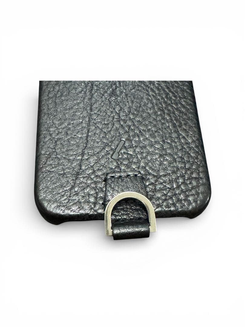 【処分】土屋鞄 使用5回程 iPhone15 Pro Max ケース 黒