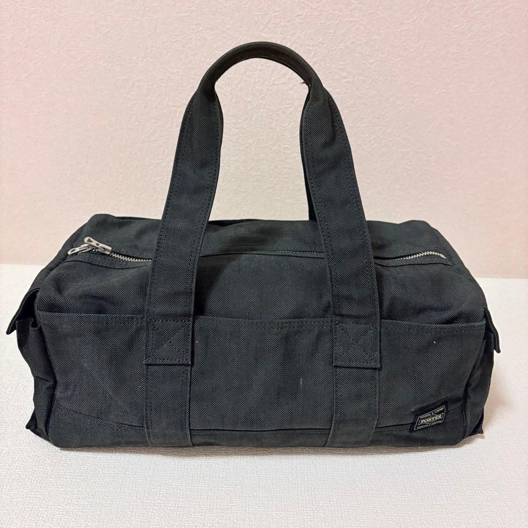 【美品】PORTER キャンバス ボストンバッグ スモーキー