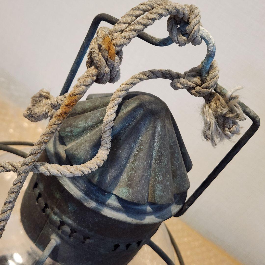 ガラス 大型 ランタン 夜間照明 船舶 釣舟 安全渡航 古民家 漁船 キャンプ