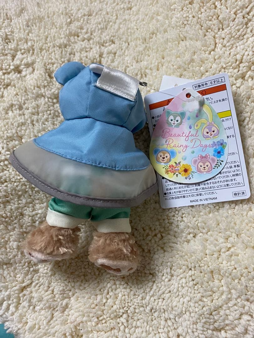 ビューティフル　レイニーデイズ　ダッフィー ぬいぐるみバッジ