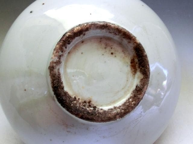 油壷■染付唐草鳥紋油壺 花器 砂高台 古玩 唐物 古美術 時代物 骨董品■