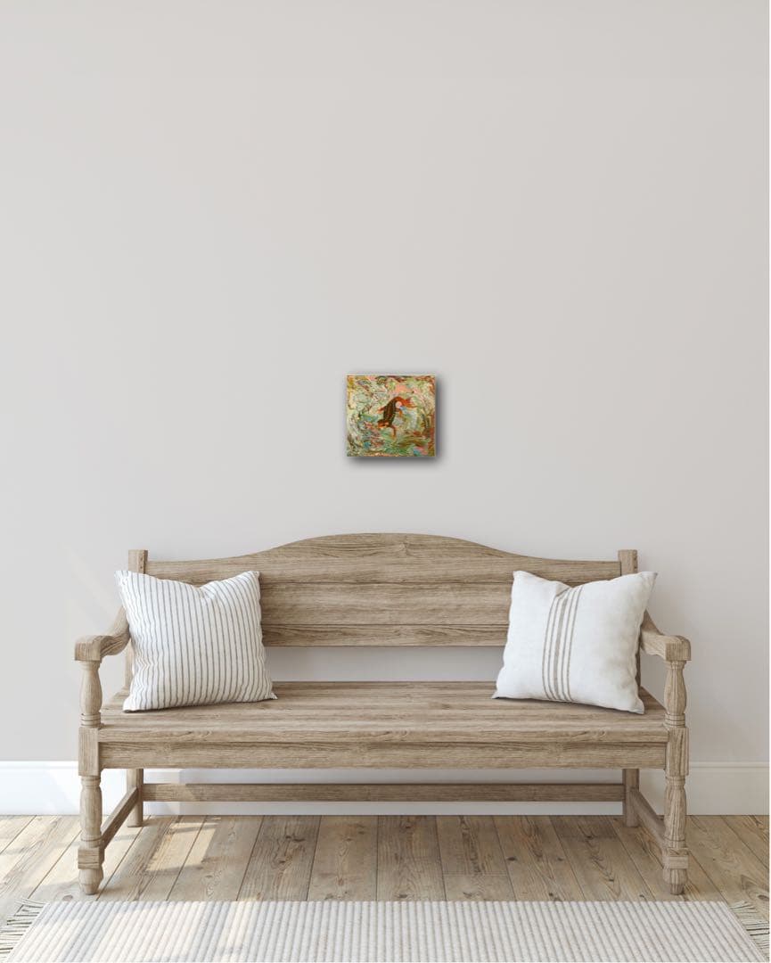 動物の絵　絵画　絵　アクリル　おしゃれ　原画　モダンアート　アート　インテリア