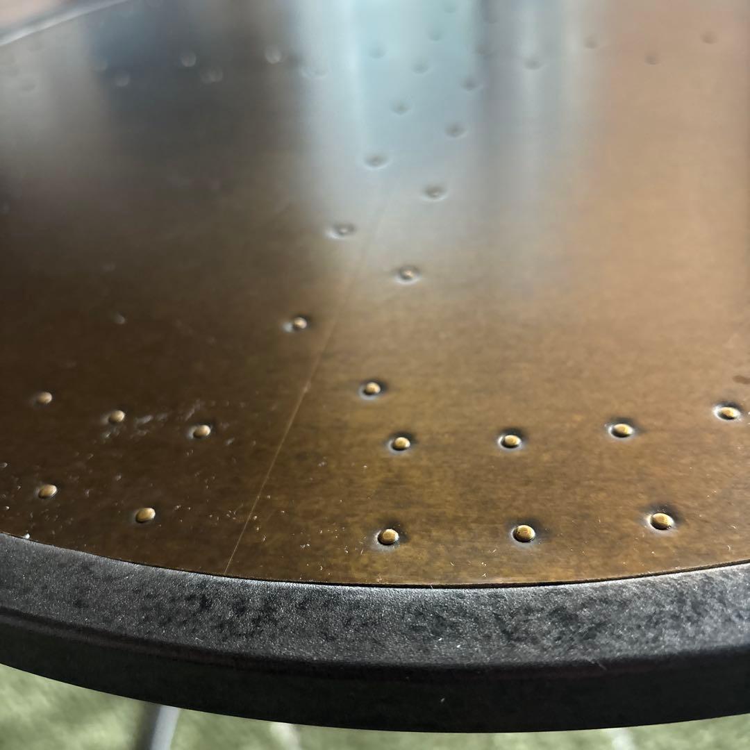 はちどり　クラッシュゲート　エルマ　サイドテーブル 50cm 真鍮