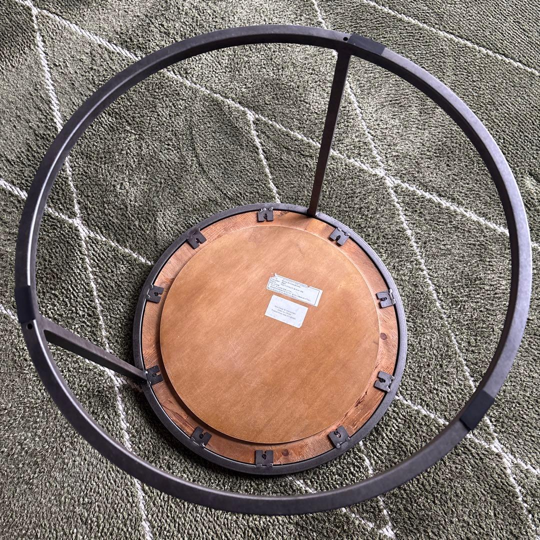 はちどり　クラッシュゲート　エルマ　サイドテーブル 50cm 真鍮