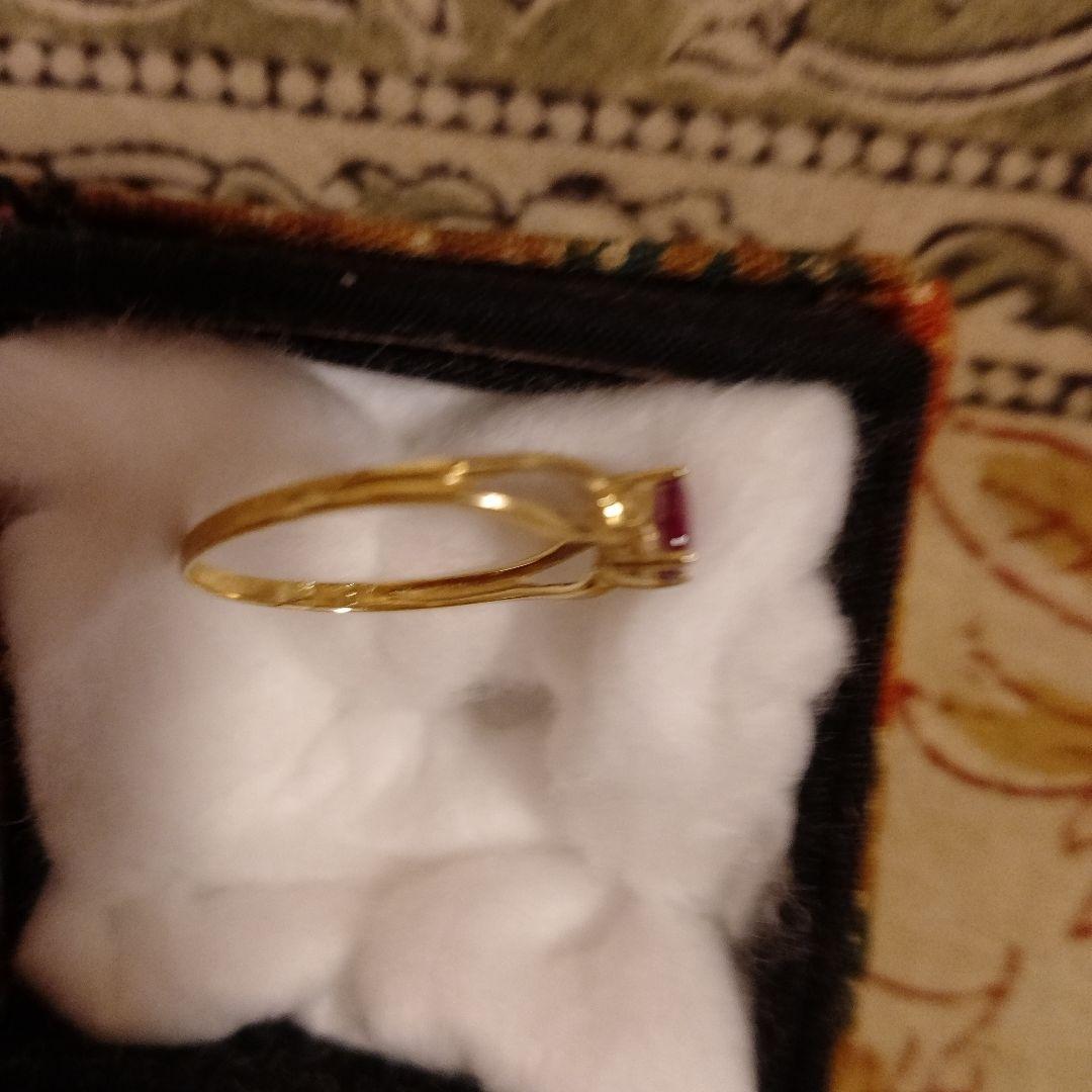 K18ルビーリング