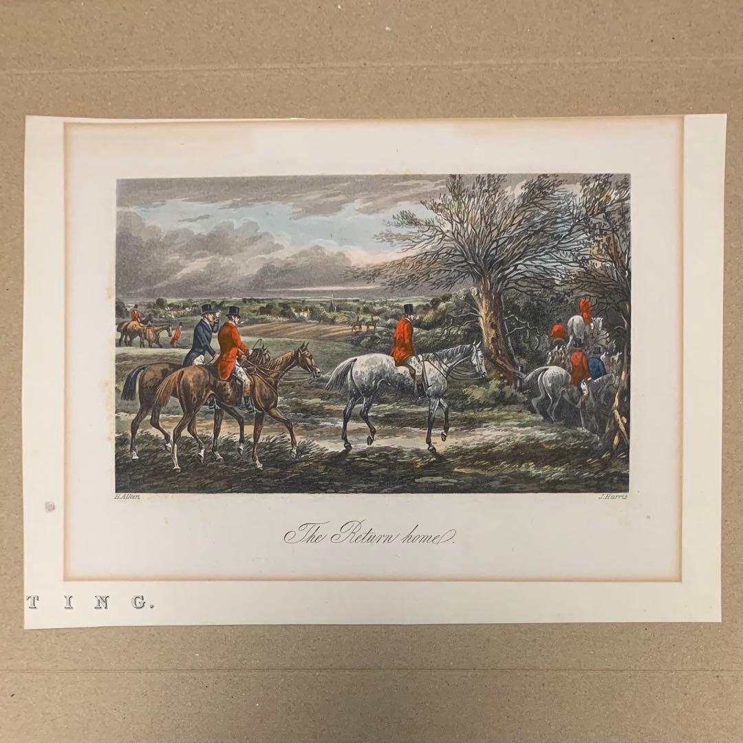 英国製 ハンティングシーン(2) セール ヴィンテージ イギリス