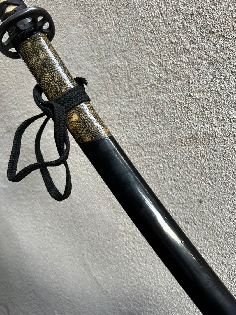 居合刀　模造刀　鮫鞘　模擬刀　太刀　日本刀　鍔　　拵え　全長約105.5cm