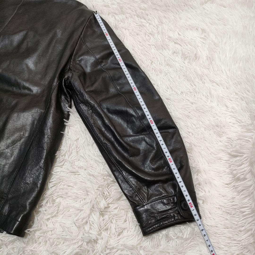 GAP　00s　名作　カウレザー　ジャケット ブラック　L
