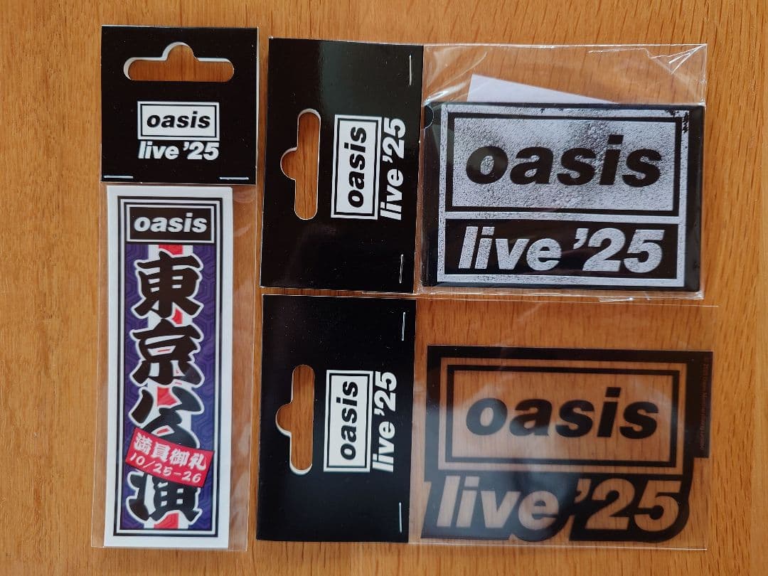 【入手困難】新品未開封oasis オアシスステッカー マグネット Live'25