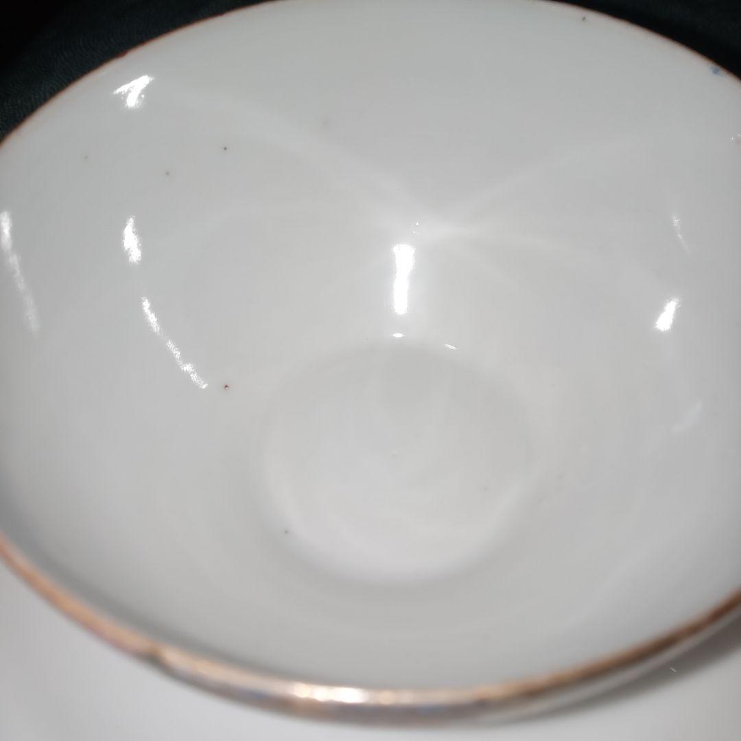 レトロ　九谷焼　カップ&ソーサー　旭山