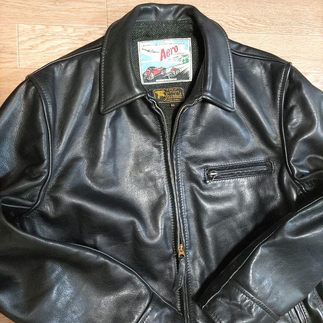 【牛革】【40サイズ】エアロレザー AERO LEATHER ハイウェイマン