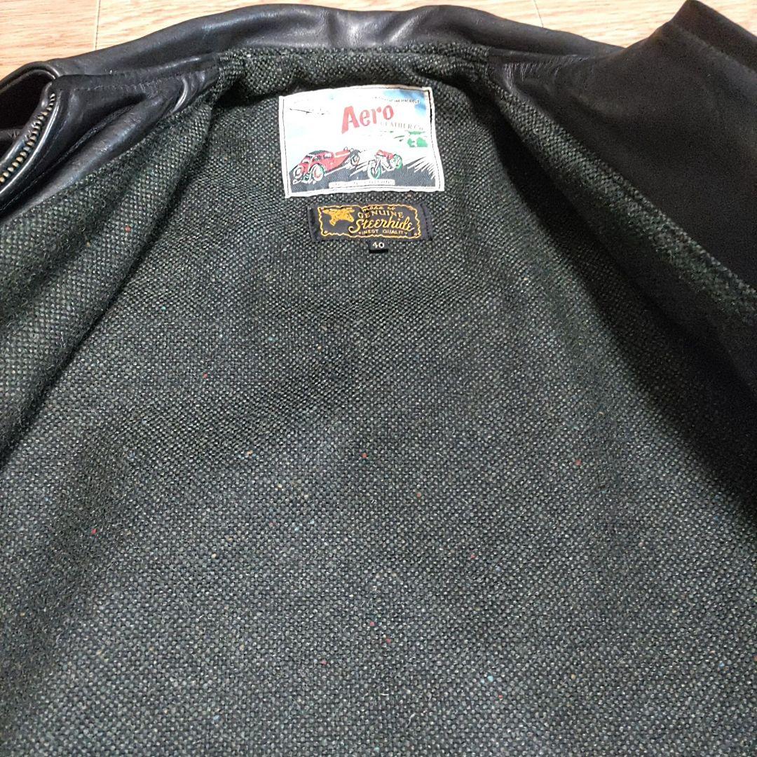 【牛革】【40サイズ】エアロレザー AERO LEATHER ハイウェイマン