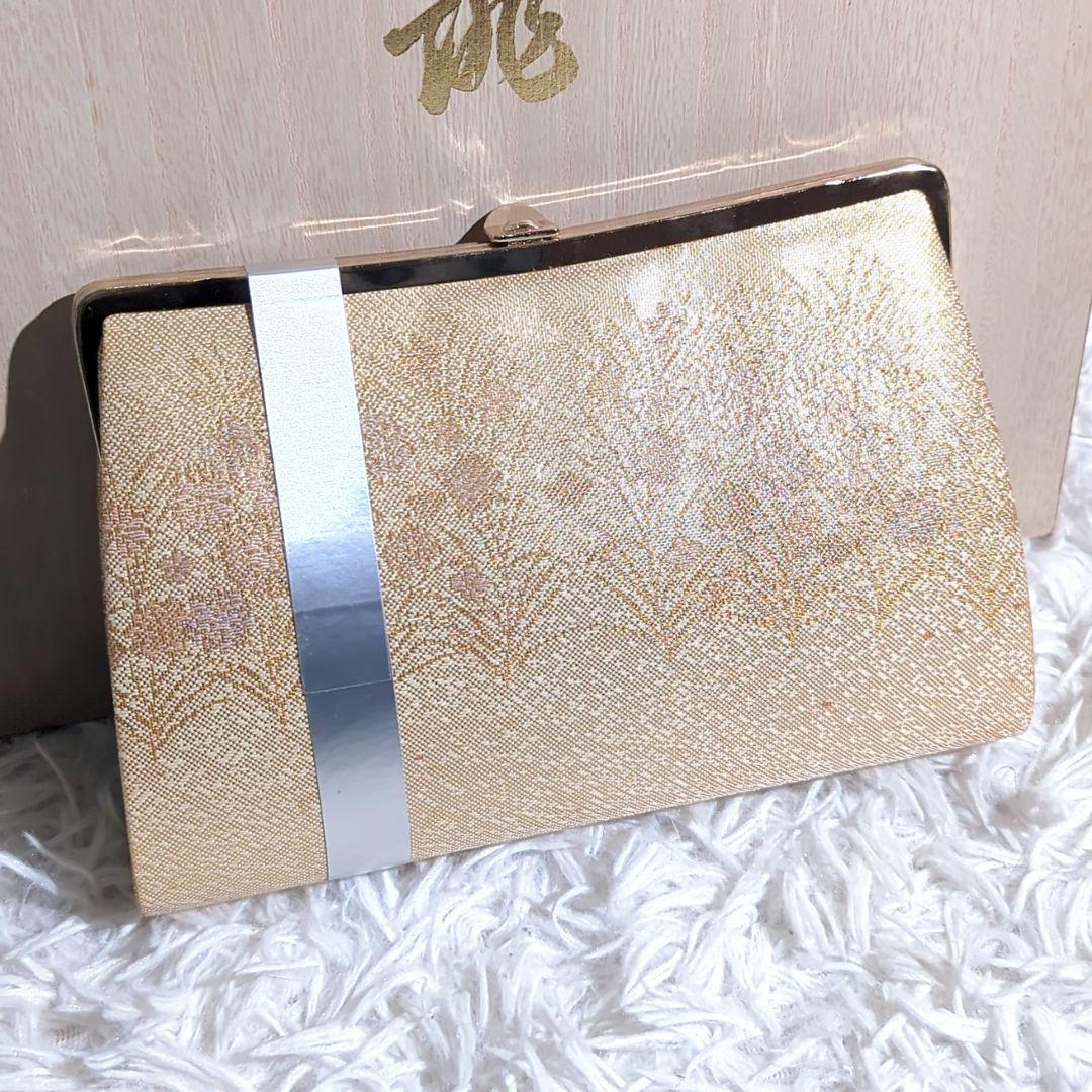 〈未使用〉成人式 振袖 草履 バッグ ファー 3点セット 佐賀錦 SAGAFOX