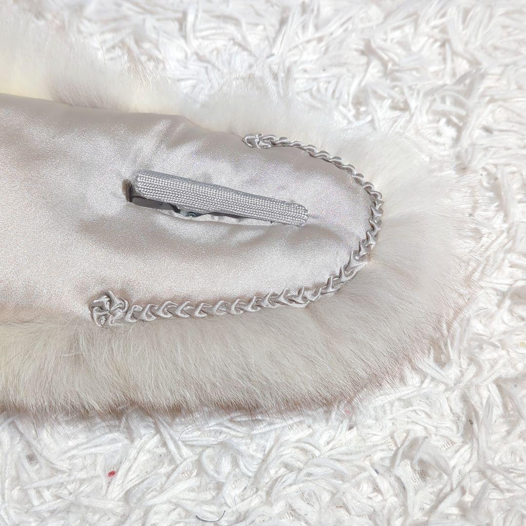 〈未使用〉成人式 振袖 草履 バッグ ファー 3点セット 佐賀錦 SAGAFOX