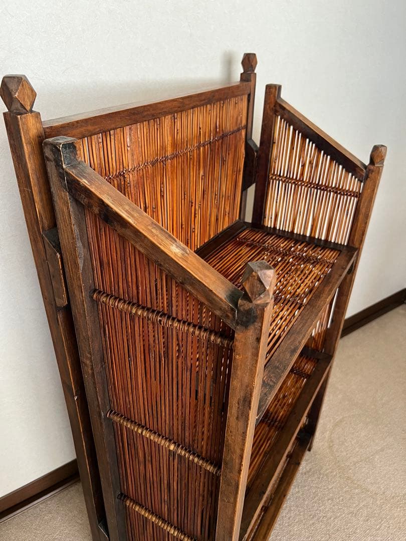 アジアンスタイル 竹製シェルフ 3段 ② バリ インドネシア