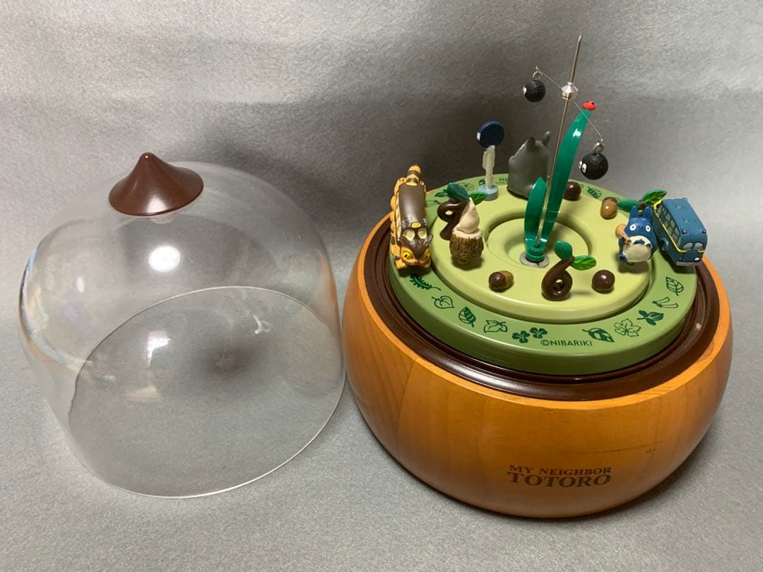 【訳あり品】リズム時計　トトロどんぐりドーム置き時計【ジャンク品】