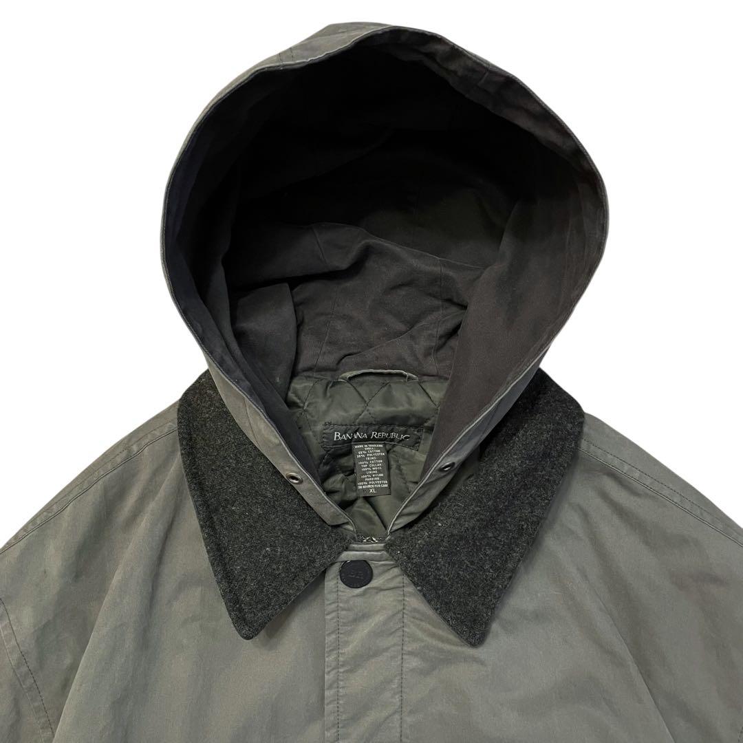 【美品】BANANA REPUBLIC 90s レイヤード フードジャケット
