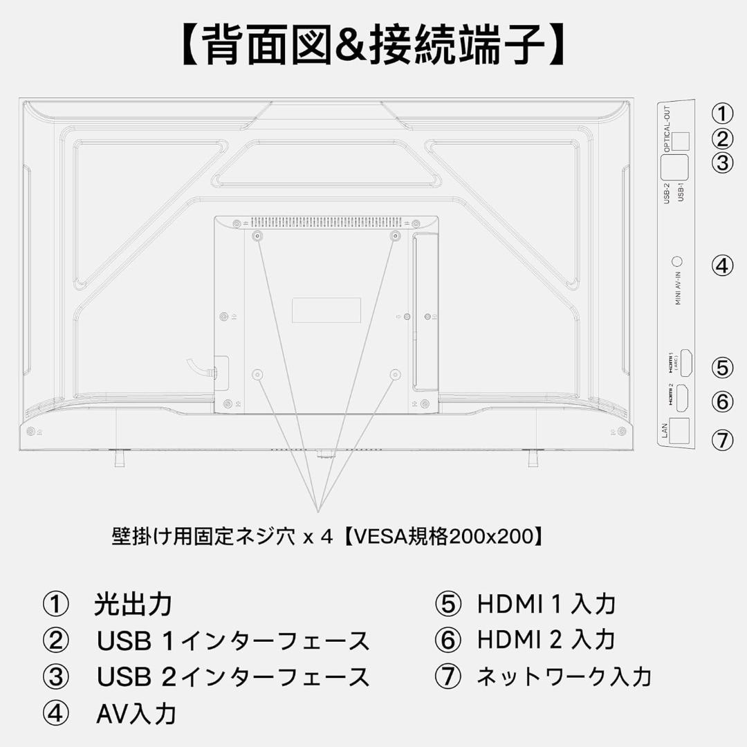 FPD テレビ 40V型 FHD 液晶テレビ HDR10 Dolby Audio