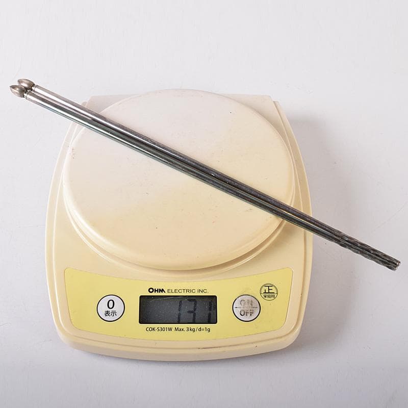 茶道具　銅製　中川浄益造　木の実火箸　約131g　共箱　D　R8367