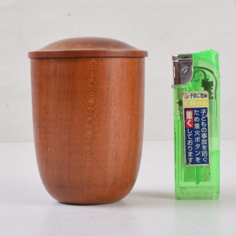 茶道具　永田友祐作　小壽　茶入　岡本樵雲書付　共箱　V　8730