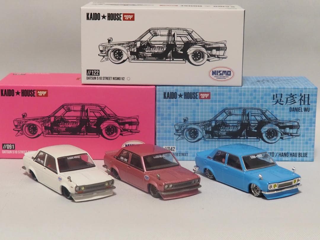 MINI GT Kaido house DATSUN 510 STREET 3台