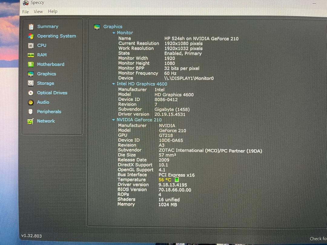 デスクトップ Win11 i-7 8GB SSD256 Wi-Fi グラボ