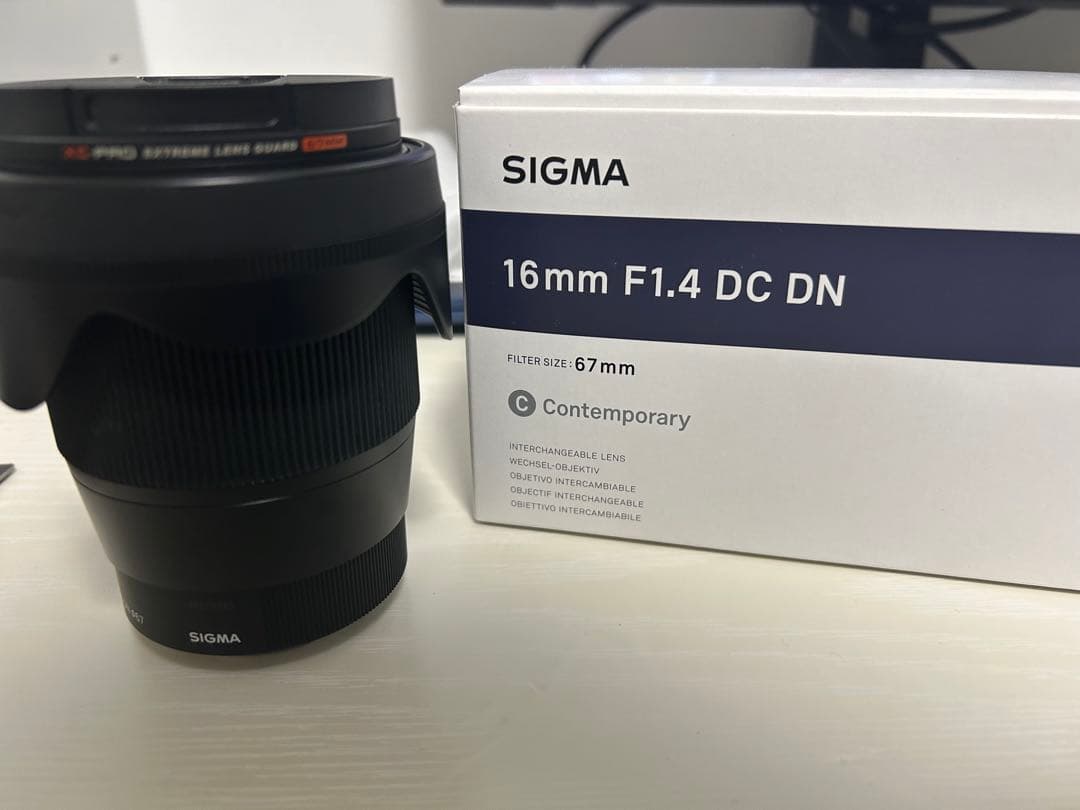 SIGMA 16mm F1.4 DC DN レンズ Eマウント ＋付属品