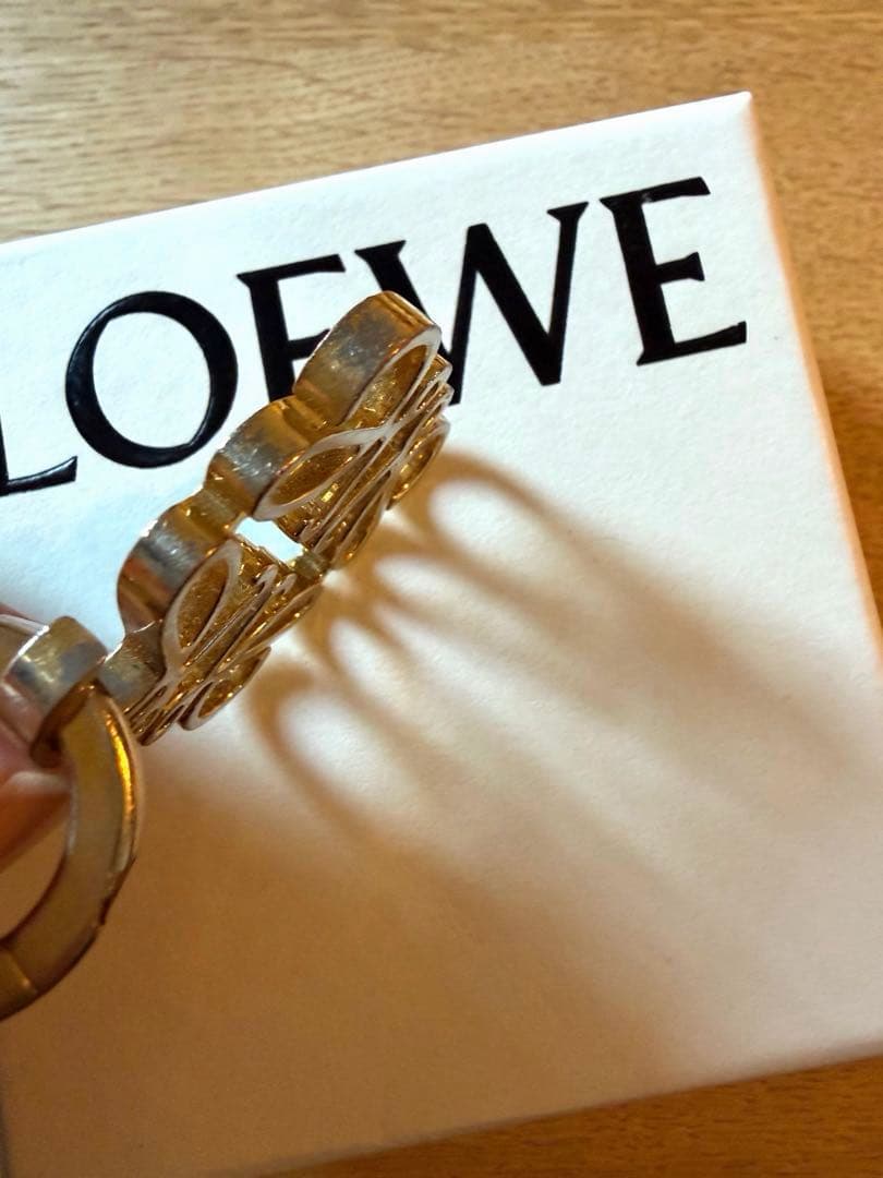 LOEWE アナグラムキーリング　ゴールド