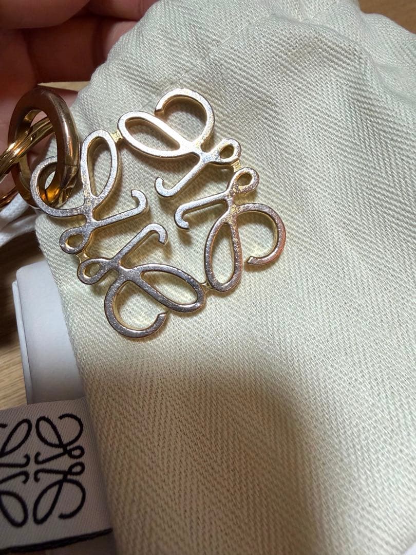 LOEWE アナグラムキーリング　ゴールド