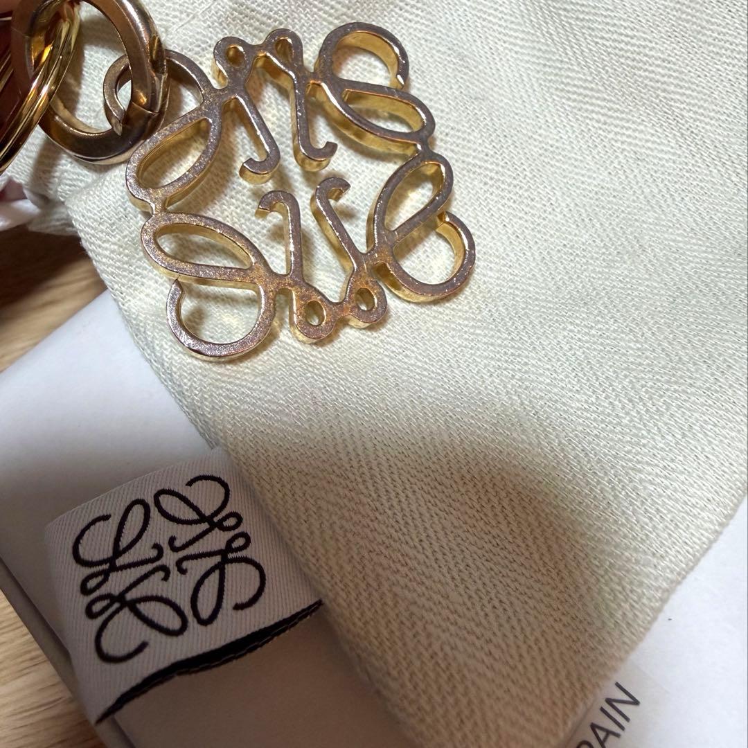 LOEWE アナグラムキーリング　ゴールド