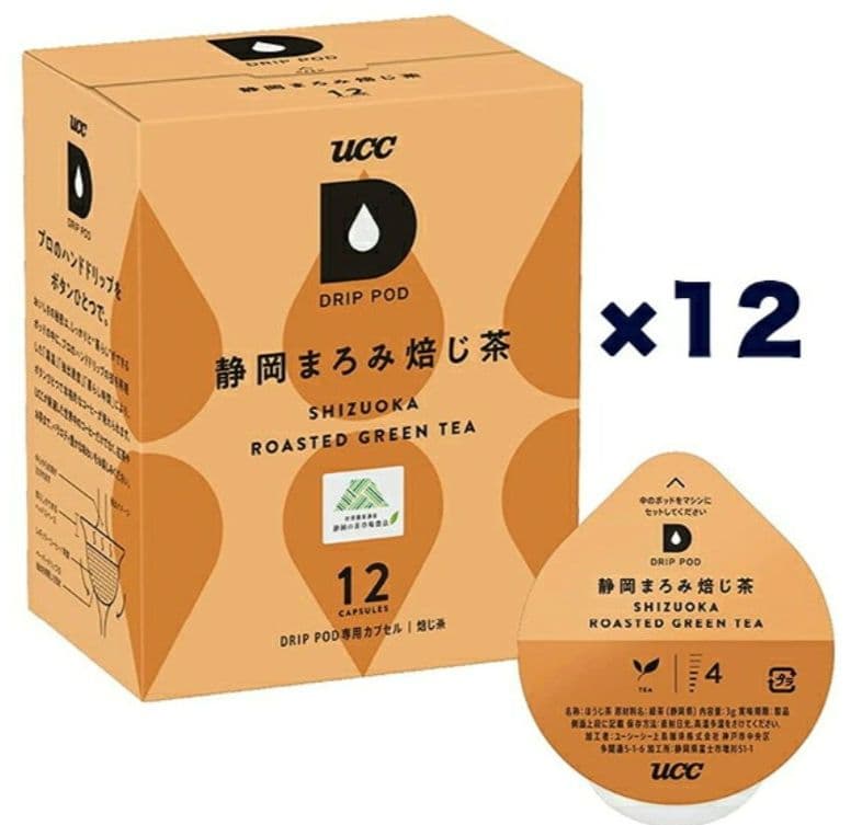 ユーシーシー UCC DRIPPOD ドリップポッド 静岡まろみ焙じ茶　12箱入