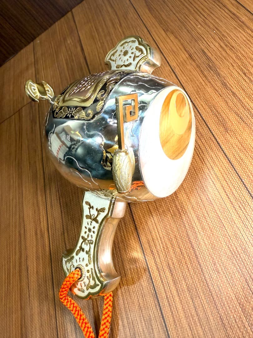 銀製刻印　小槌　銀のみの重さ255g