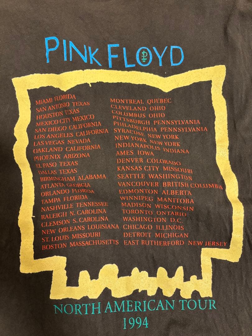 PINK FLOYD グラフィックTシャツ ブラック