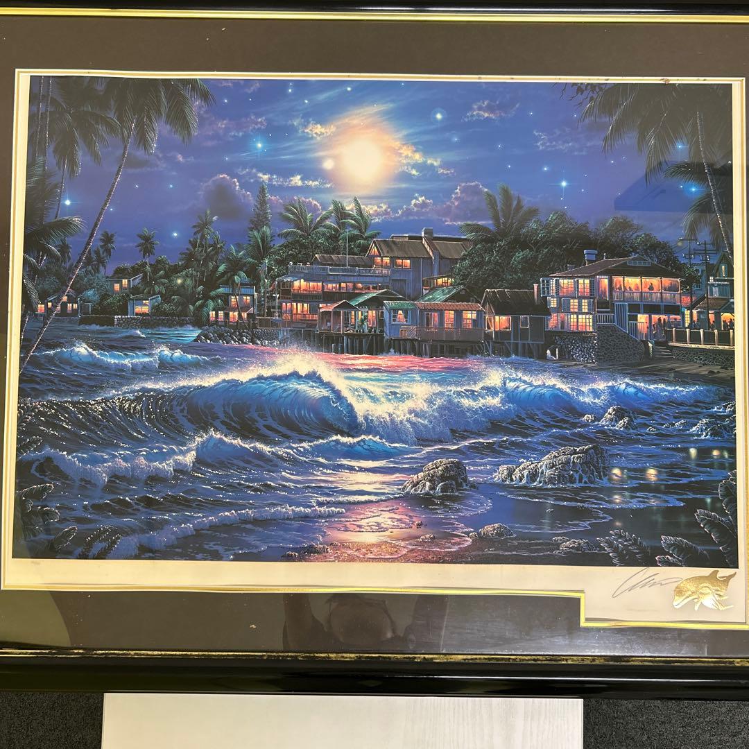 真作 C.R.Lassen ラッセン ラハイナスターライトⅡ ミクスドメディア