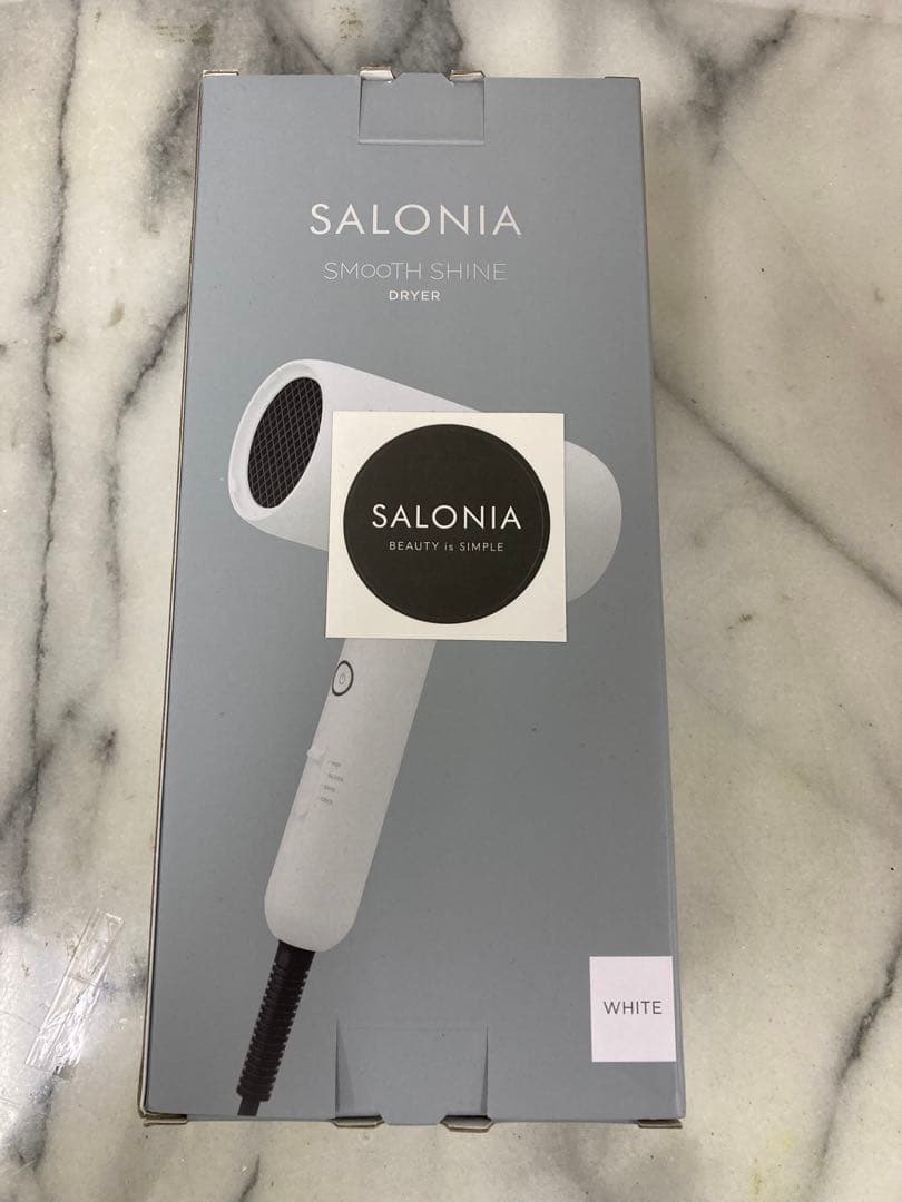 新品　SALONIA サロニア　スムースシャインドライヤー ホワイト　M408