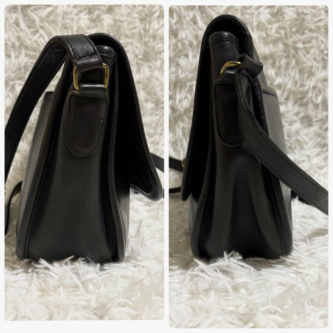 ✨極美品✨オールドコーチ ショルダーバッグ ターンロック ゴールド金具 フラップ