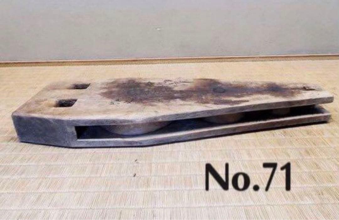 （No71）古民具　三連滑車　明治19年島根県石見