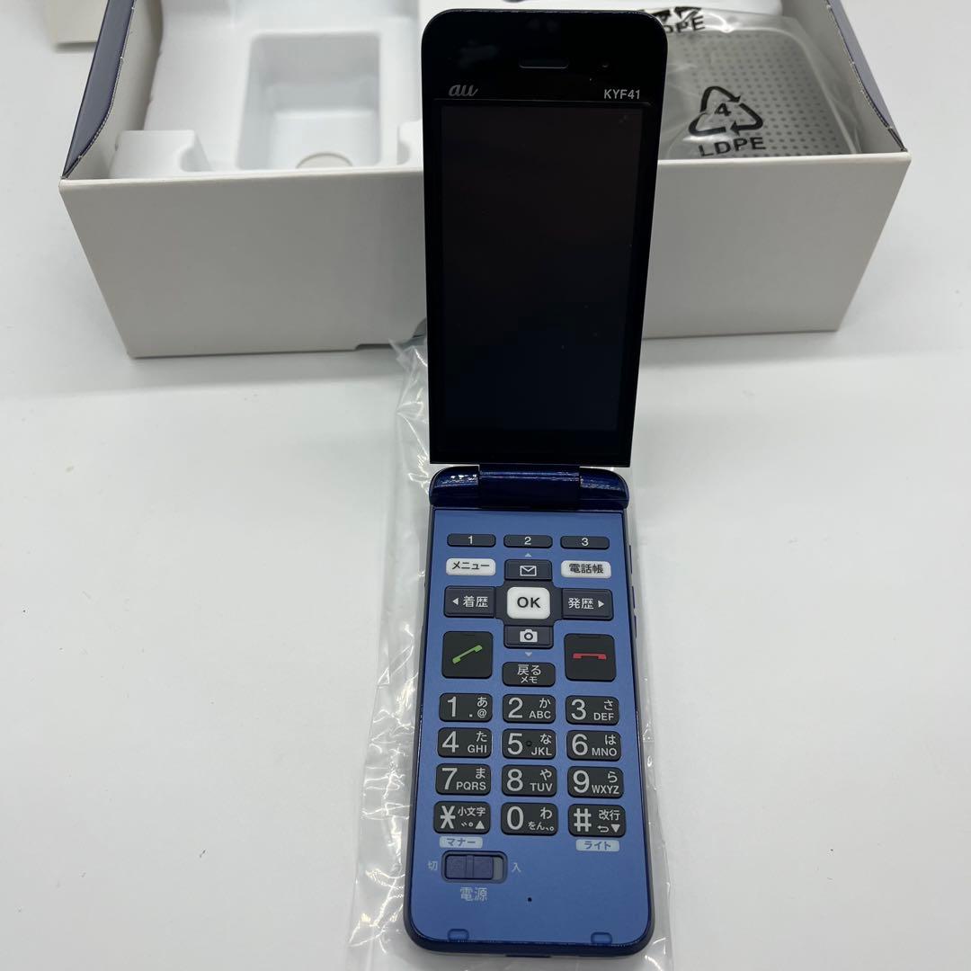 au KYF41★かんたんケータイ★携帯電話本体★白ロム★simフリー★新品