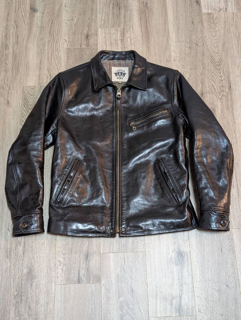 所ジョージさん着用ブランド【LEATHER BOMU】馬革トラッカージャケット