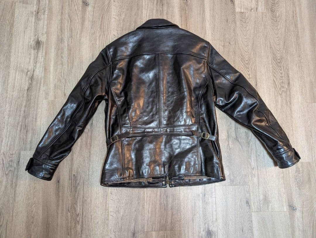 所ジョージさん着用ブランド【LEATHER BOMU】馬革トラッカージャケット