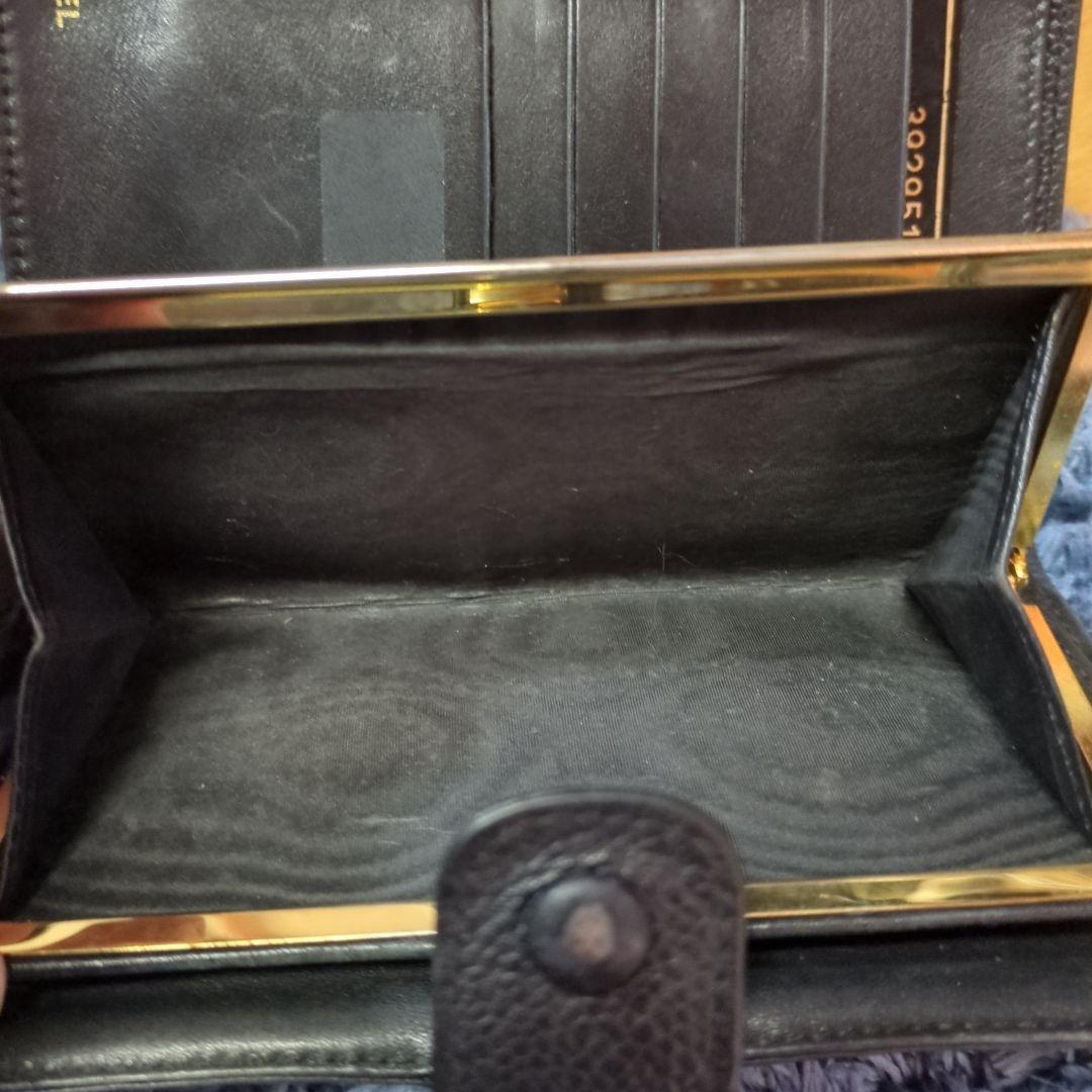 年末セール中❤正規品CHANEL 二つ折り財布 ダークグレー レザー