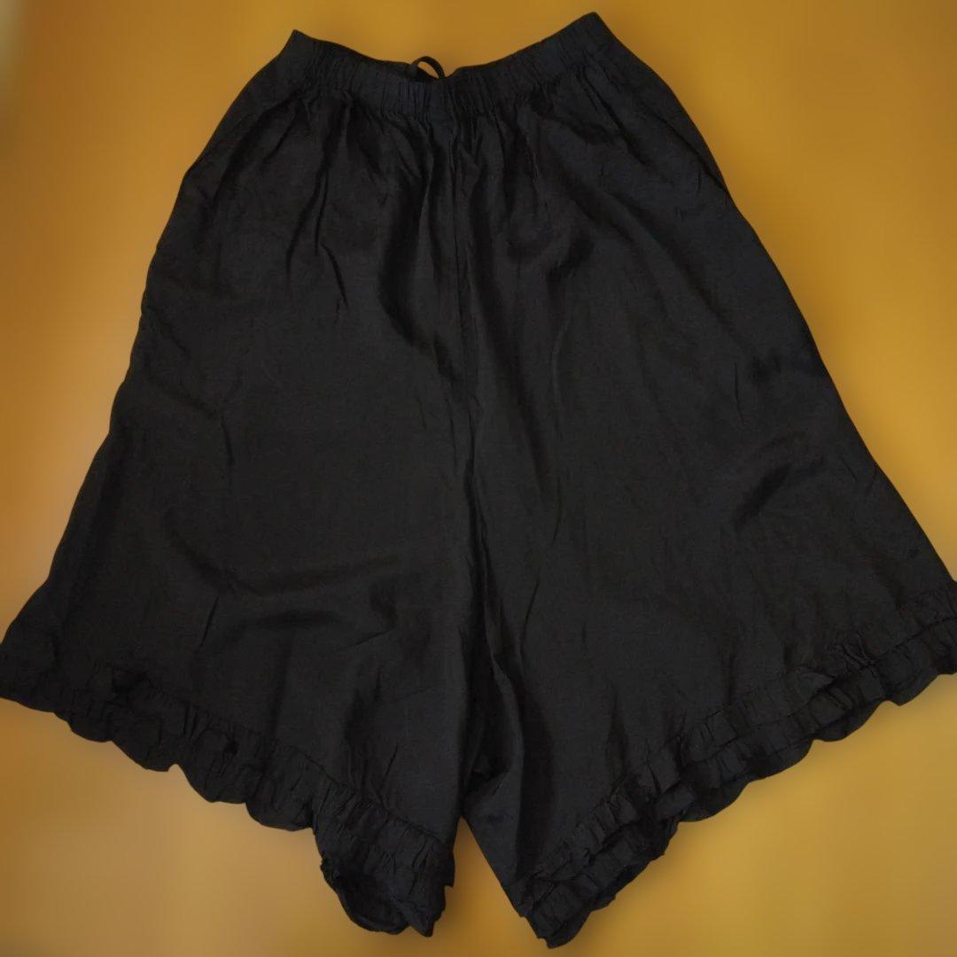 Comme des Garcons　コムコム　サルエルワイドパンツ　黒　XS