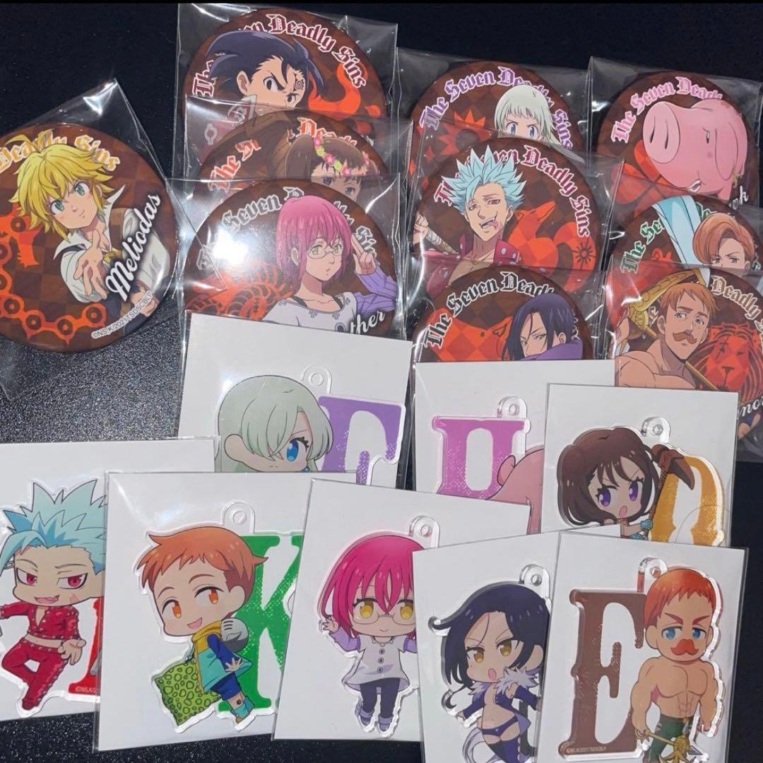 劇場版 映画 七つの大罪 光に呪われし者たち 缶バッジ アクキー 限定 グッズ