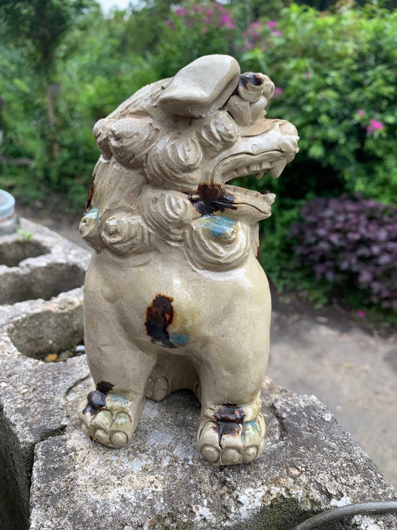 raisin2様　沖縄　壺屋焼　昇　シーサー　名工　 小橋川昇 手捻り