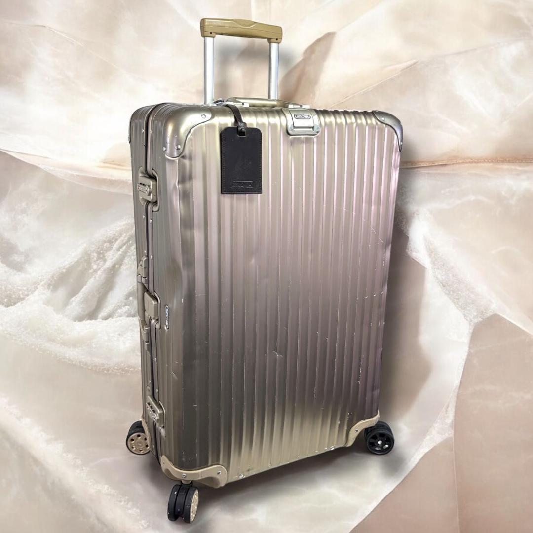 良品 リモワ トパーズ チタニウム 85L 4輪 キャリーケース 大容量