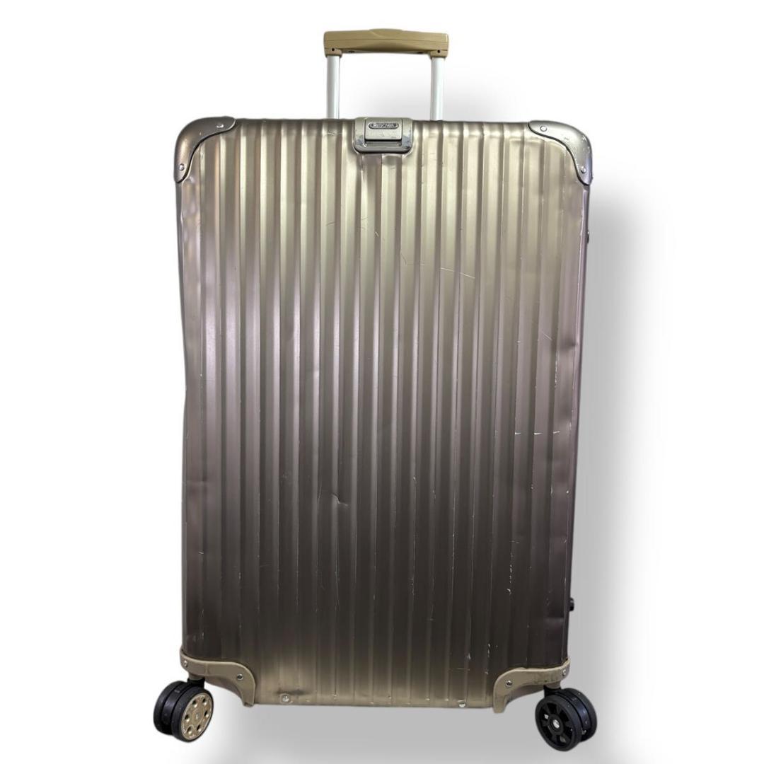 良品 リモワ トパーズ チタニウム 85L 4輪 キャリーケース 大容量