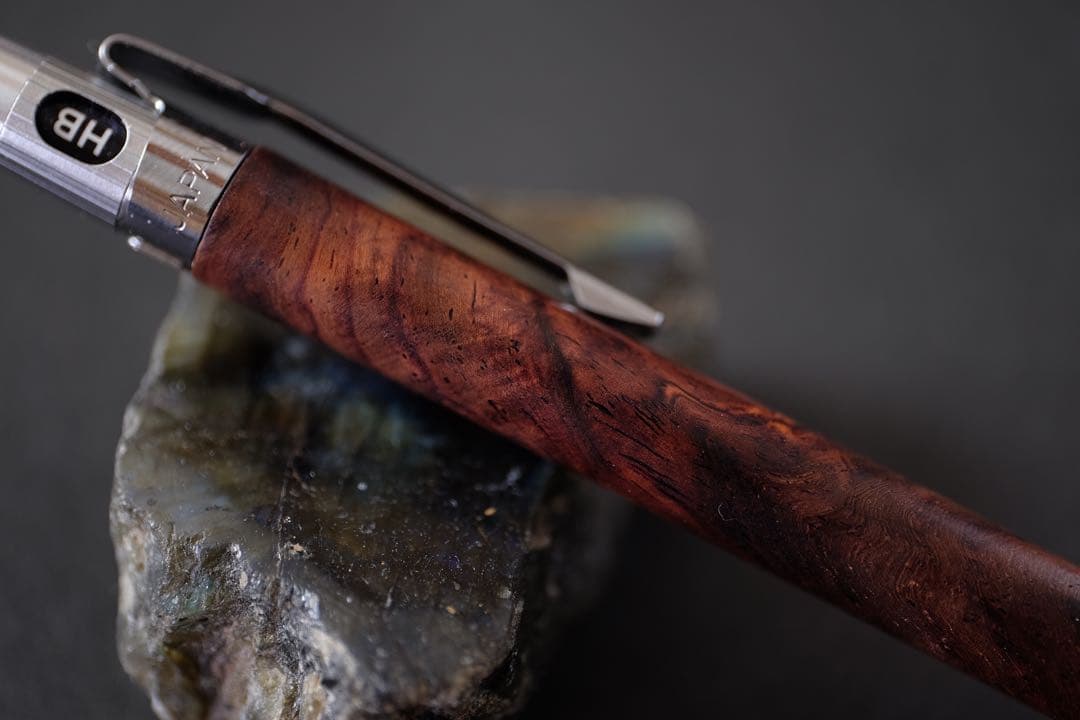 PG5 木軸カスタム0048　樹種:ホンジュラスローズ瘤　高村杢工房